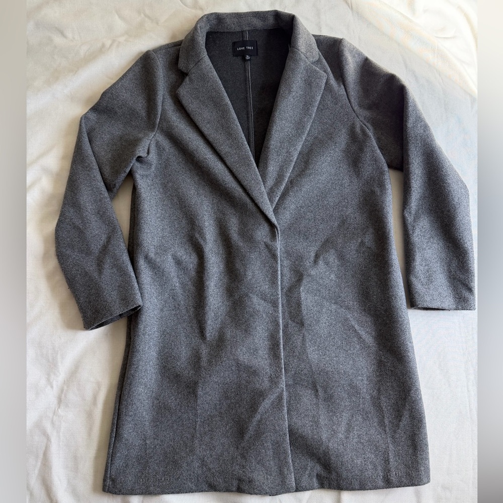 Gray Women's Parka Coat- XL